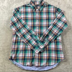 Polo Ralph Lauren Flannel Shirt Men XL Plaid Slim Fit Casual Preppy Lined